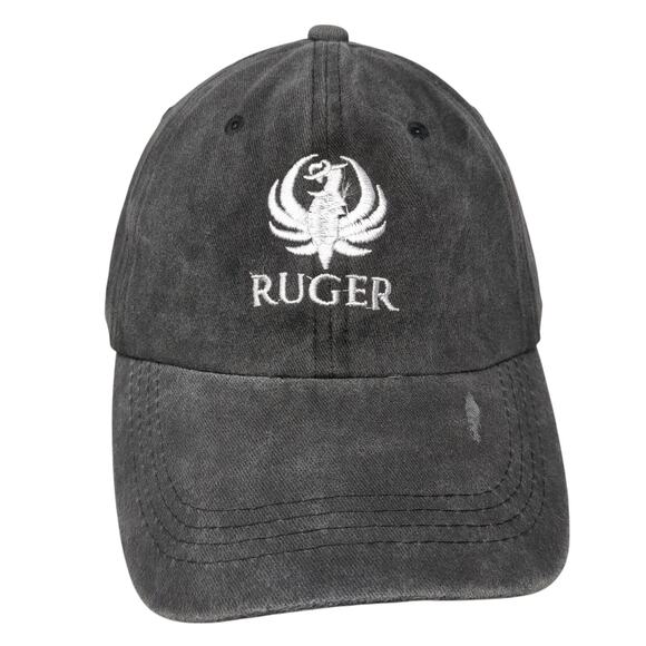 Ruger Slideback Baseball Cap Gray One Size Adjustable Embroidered 6 Panel - Picture 1 of 9